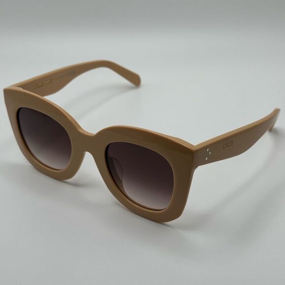 NEW CELINE Sunglasses CL4005FN 4957Z Beige/Violet Gradient Women - Picture 7 of 11